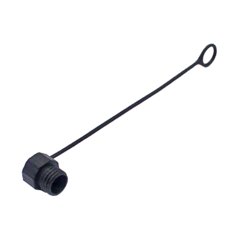 M8 male plastic waterproof cap with plastic chain